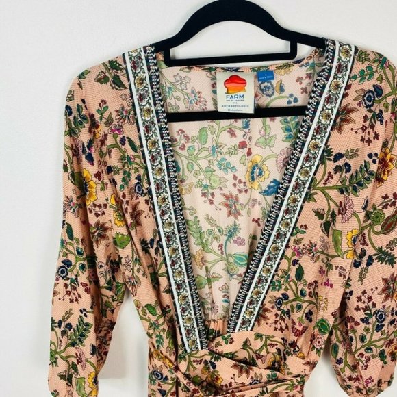 Farm Rio Women's Size Small Maxi Long Wrap Dress - Picture 7 of 9